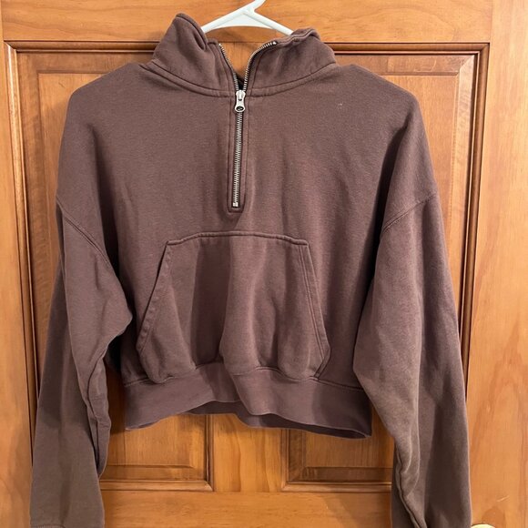 H&M Sweaters - H&M/Divided Brown Half-Zip Sweater